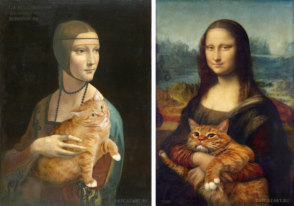 Leonardo-da-Vinci_-2-portraits-cat-w