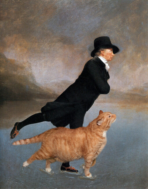 Henry Raeburn. Skating Minister and Skating Cat canvas print