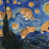 Vincent van Gogh. The Furry Starry Night poster