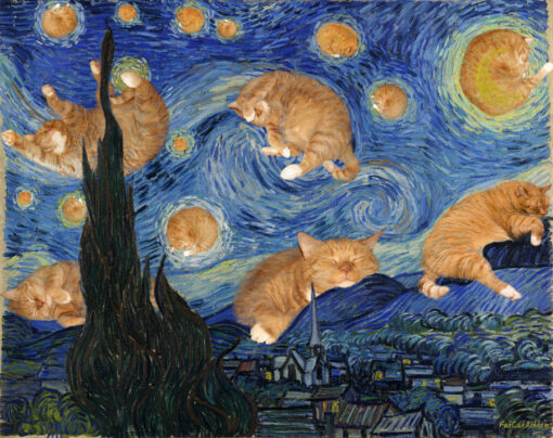 Vincent van Gogh. The Furry Starry Night poster
