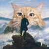 Canvas print "Caspar David Friedrich, Wanderer and the Cat above the Sea of Fog"