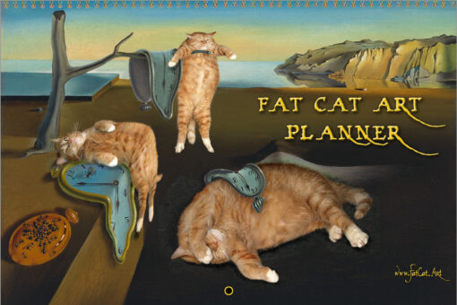 Fat Cat Art Monthly Wall Planner, undated