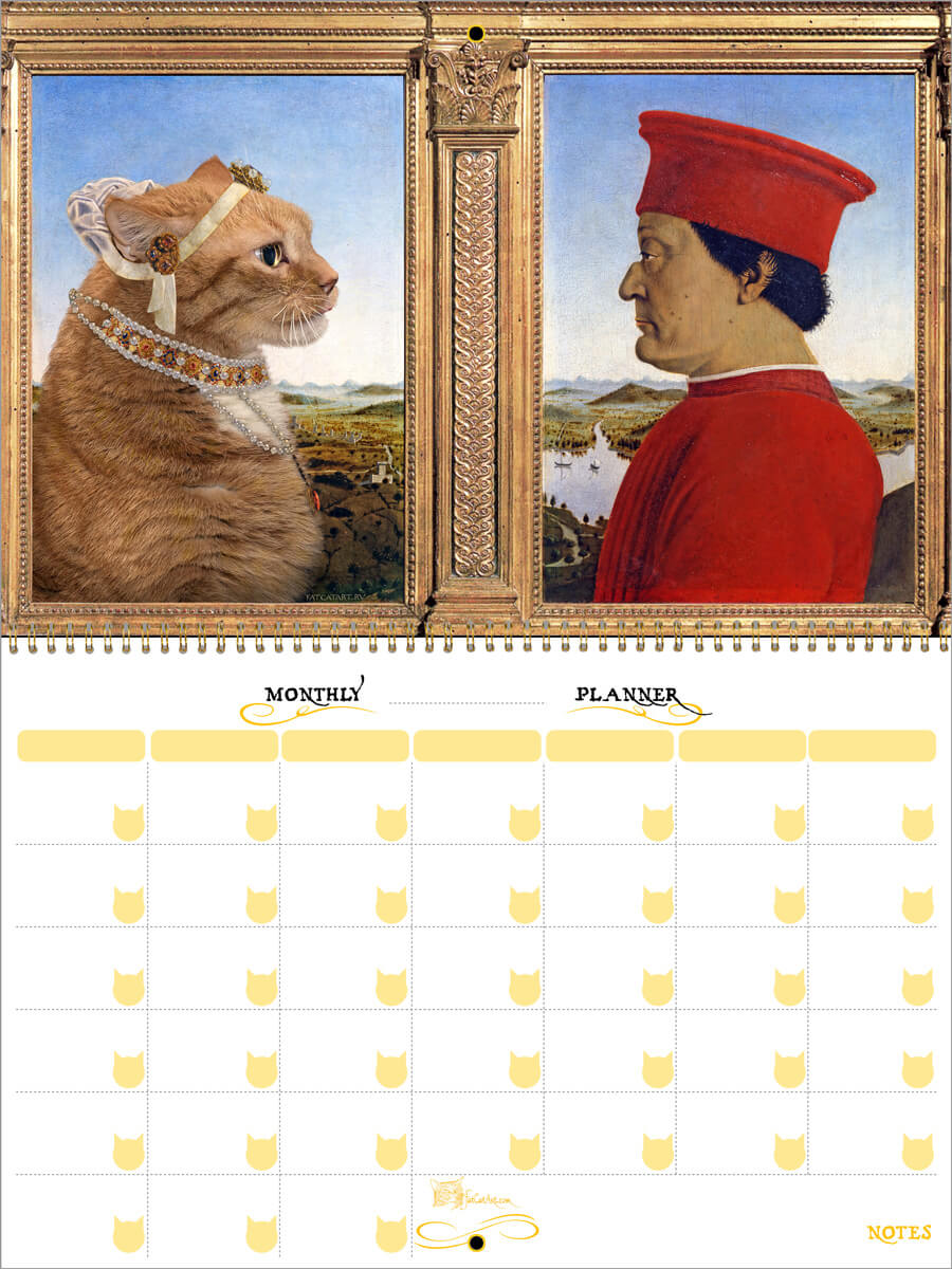 FatCatArt on X: Tadam! Our Fat Cat Art wall Calendar 2021 is