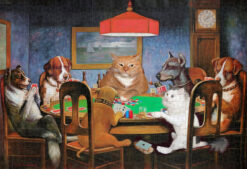 C.M. Coolidge, Dogs and Cats Playing Poker. Jigsaw Puzzle