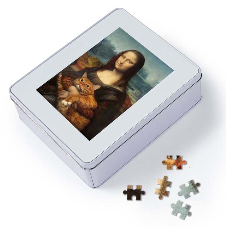 Mona Lisa. True version. Jigsaw Puzzle box