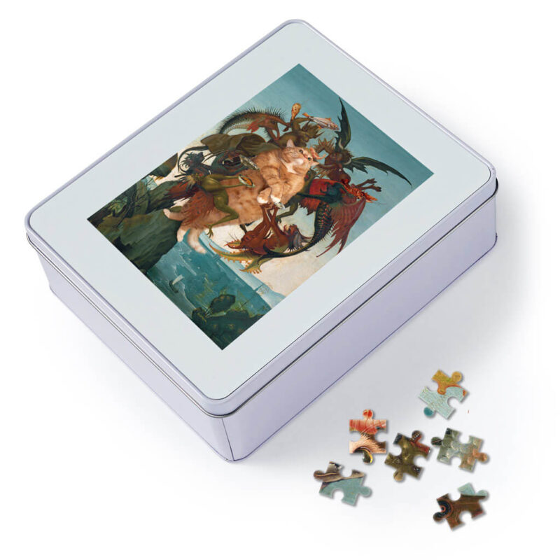 Michelangelo. The Temptation of the Fat Cat. Jigsaw Puzzle