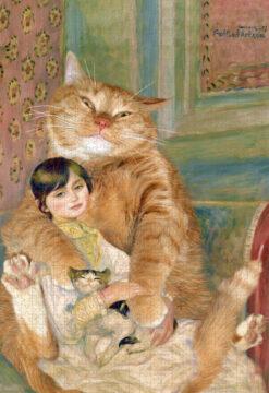 Pierre-Auguste Renoir. The Cat with Julie Manet. Jigsaw Puzzle