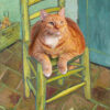 Vincent van Gogh, The Cat on Van Gogh’s Chair, canvas print
